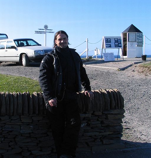 John O'Groats and myself.  Proof I've been if proof were needed.